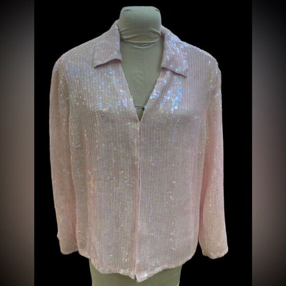 Sequin Jacket by Together.  Plus size 22.  Collared hook closure Swiftie Lover - Picture 1 of 13